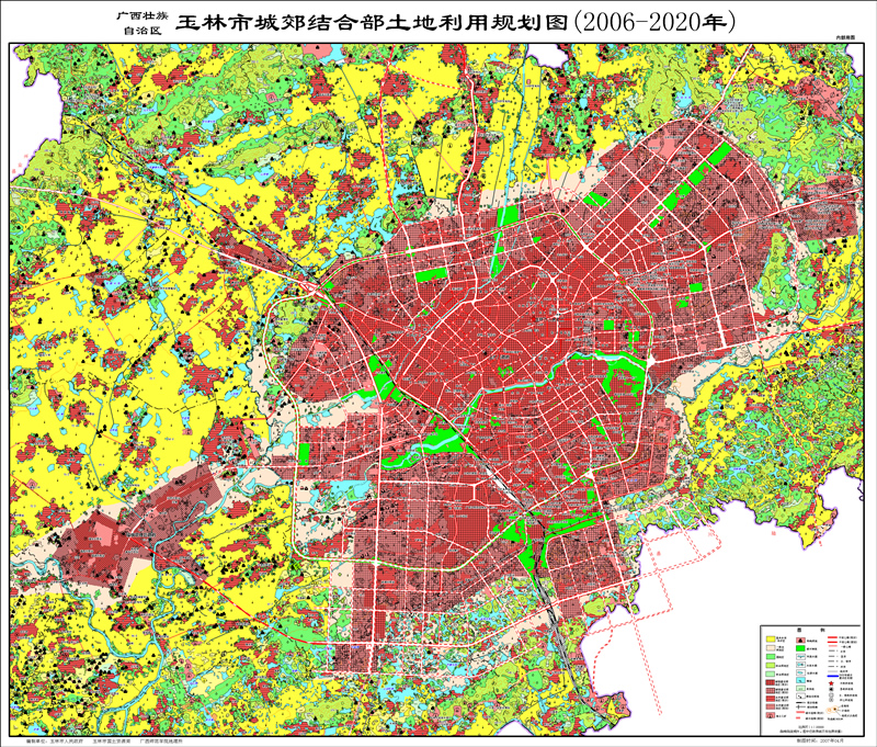 玉林市城郊结合部土地利用规划图